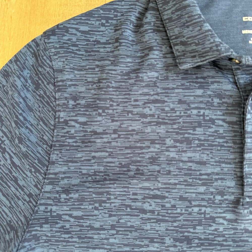 Cleveland Guardians Polo Shirt Men XL Majestic Cool Base Blue Baseball Digital - Picture 3 of 7